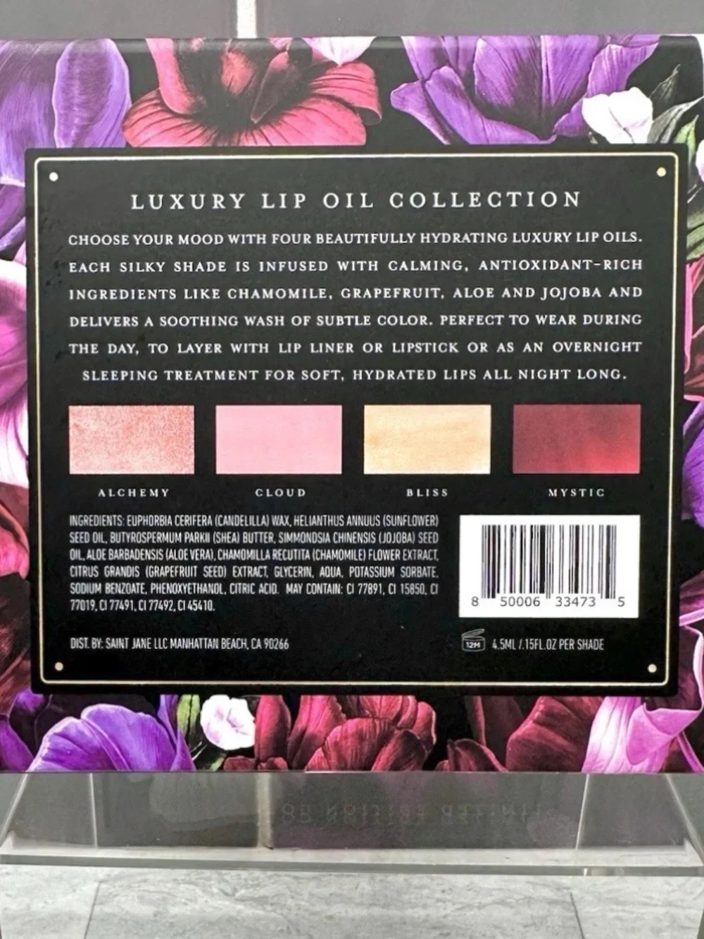 Saint Jane Limited Edition Luxury Lip Oil Set Of 4 Shades